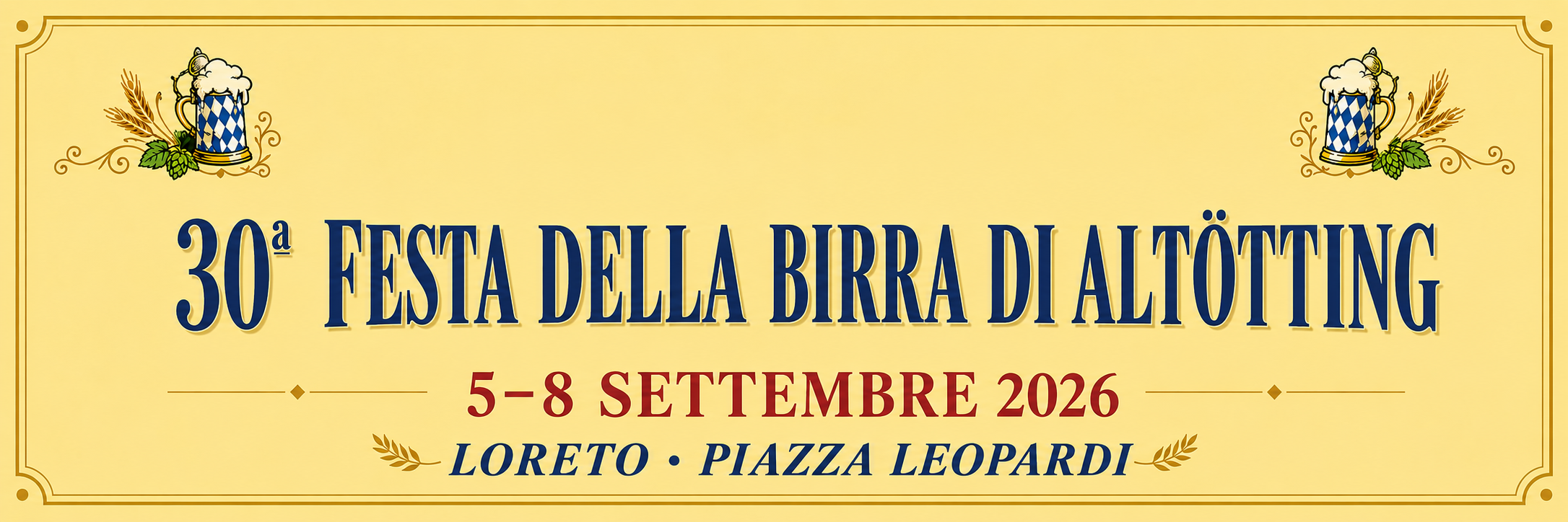 30ª Festa della Birra di Altötting, dal 5 all’8 settembre 2026 a Loreto, Piazza Leopardi
